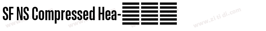 SF NS Compressed Hea字体转换